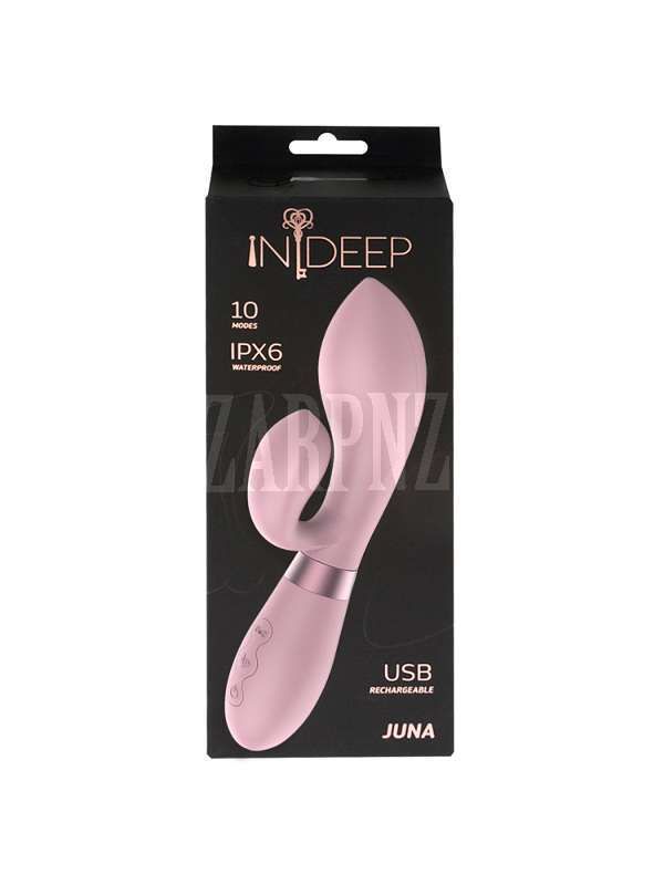 Новинка! Перезаряжаемый вибратор Indeep Juna Pink 7700-05indeep