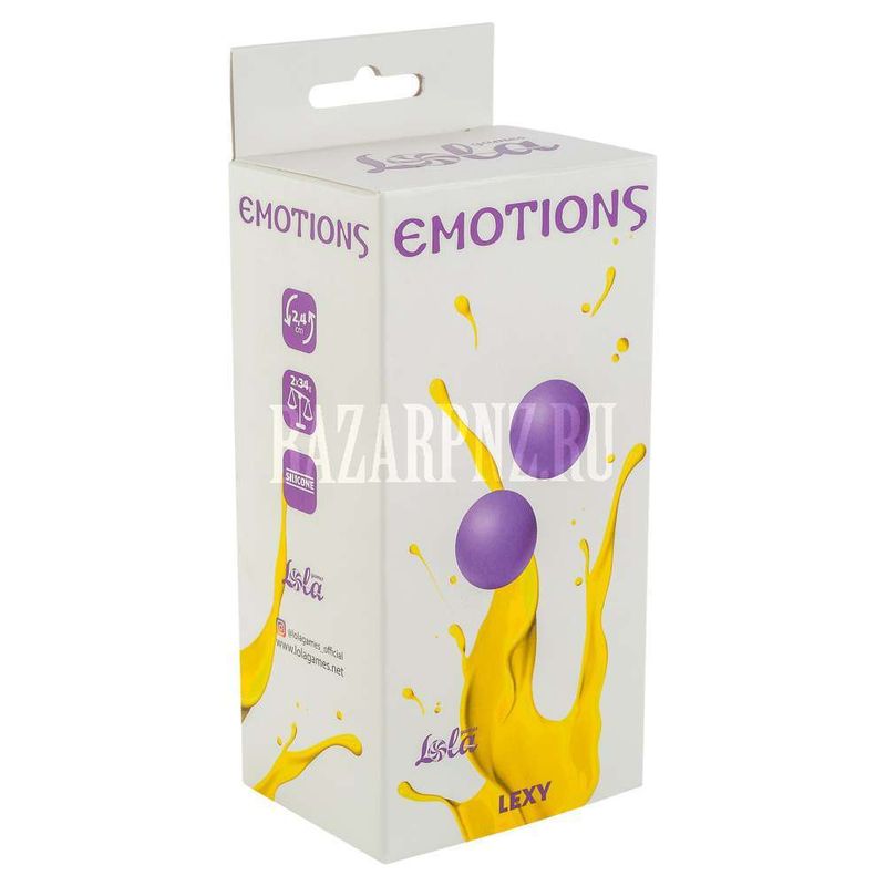 Вагинальные шарики без сцепки Emotions Lexy Small purple 4014-01Lola