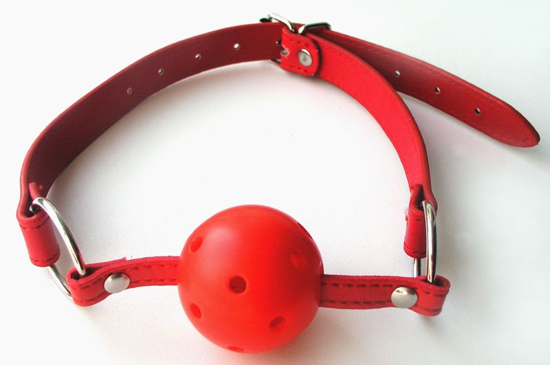 Кляп красный, (PVC+ABS) арт. mlf-90081-3