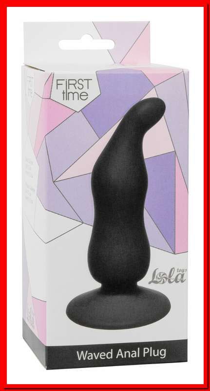 Анальная пробка Waved Anal Plug Black Артикул: 4104-03Lola