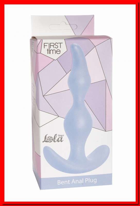 Анальная пробка Bent Anal Plug Blue Артикул: 5002-02lola