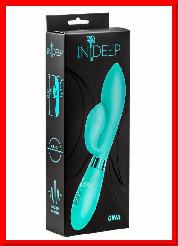 Вибратор Indeep Gina Turquoise Артикул: 7700-04indeep