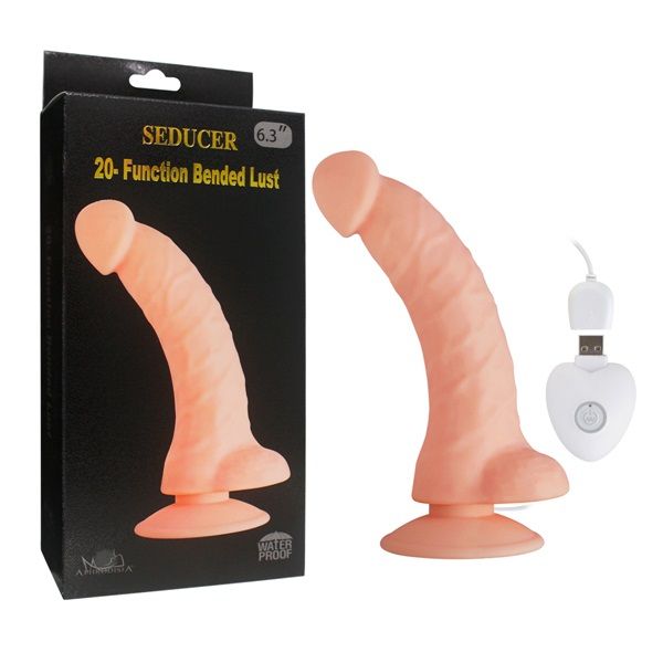 Вибратор USB "SEDUCER" 20 Function Bended Lust Flesh 170311FleshHW
