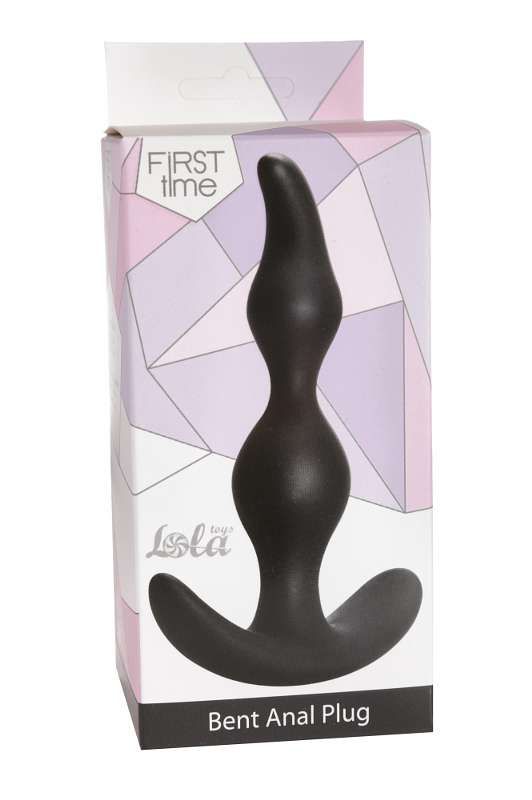 Анальная пробка "Bent Anal Plug" Black артикул: 5002-03lola