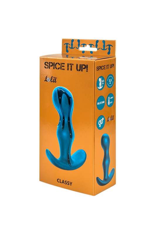 Анальная пробка Spice it up Classy Dark Aquamarine 8013-03lola