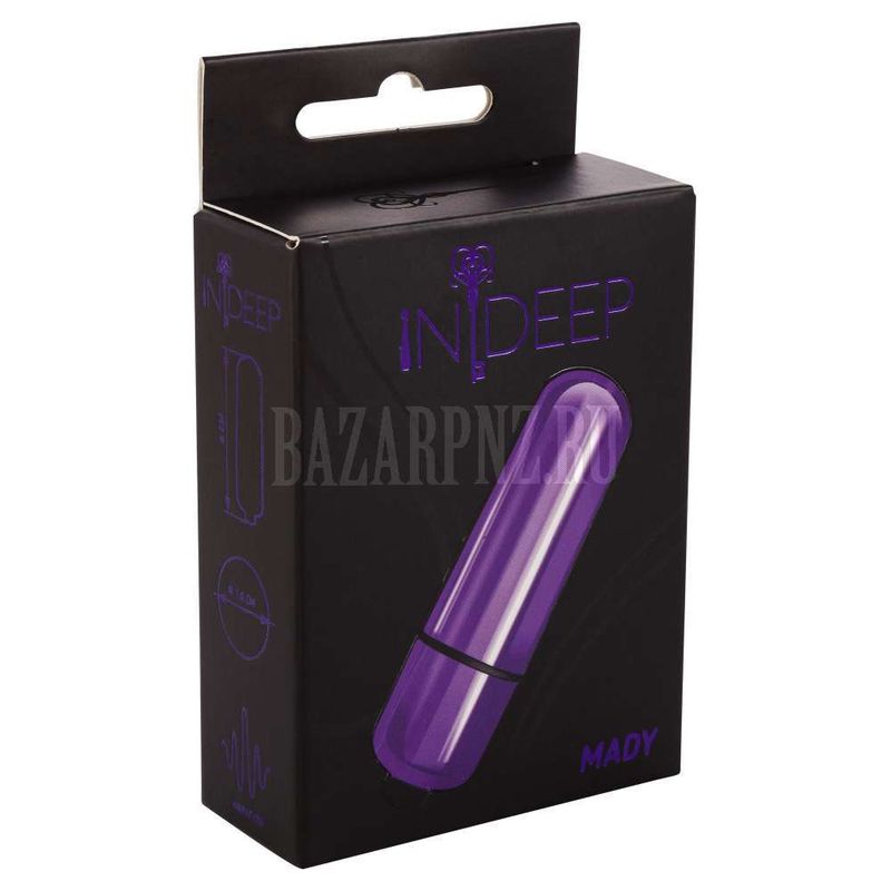 Вибропуля Indeep Mady 7703 indeep в ассортименте 4 цвета