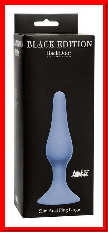 Анальная пробка Slim Anal Plug Large Blue 4205-02Lola