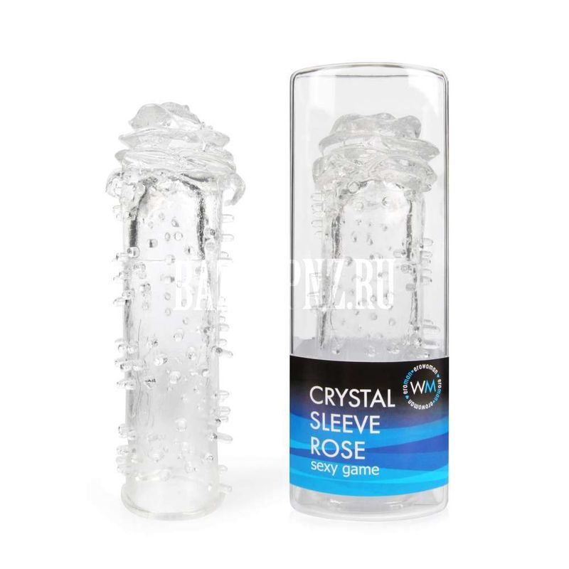 Насадка закрытая "Crystal sleeve rose" в форме розы арт. EE-10105