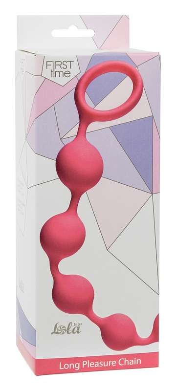 Анальная цепочка Long Pleasure Chain Pink 4103-01Lola