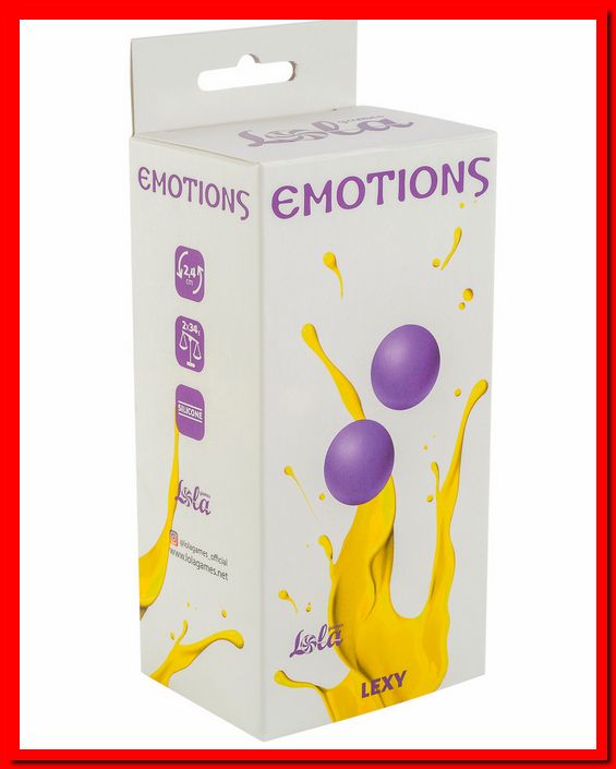 Вагинальные шарики без сцепки Emotions Lexy Small purple 4014-01Lola