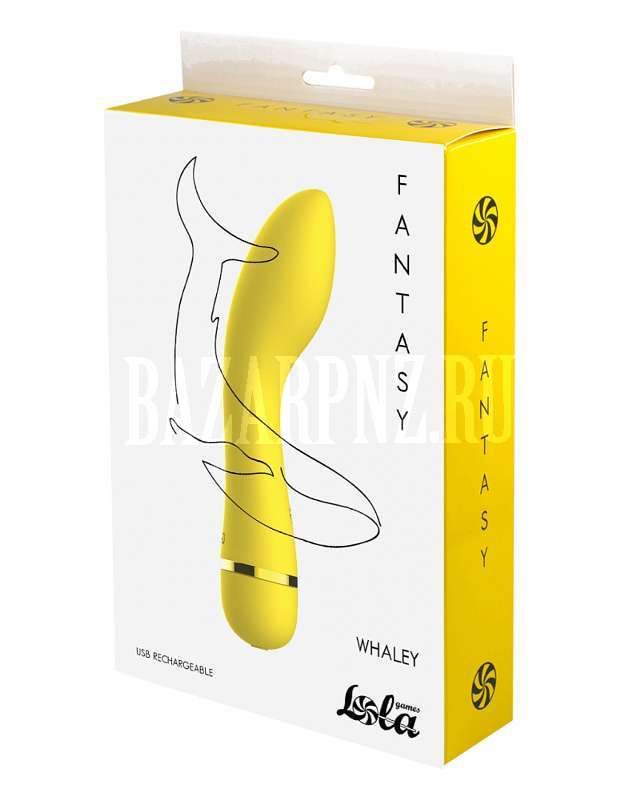 Прекрасный подарок! -Перезаряжаемый вибратор Fantasy Whaley Yellow 7911-01lola