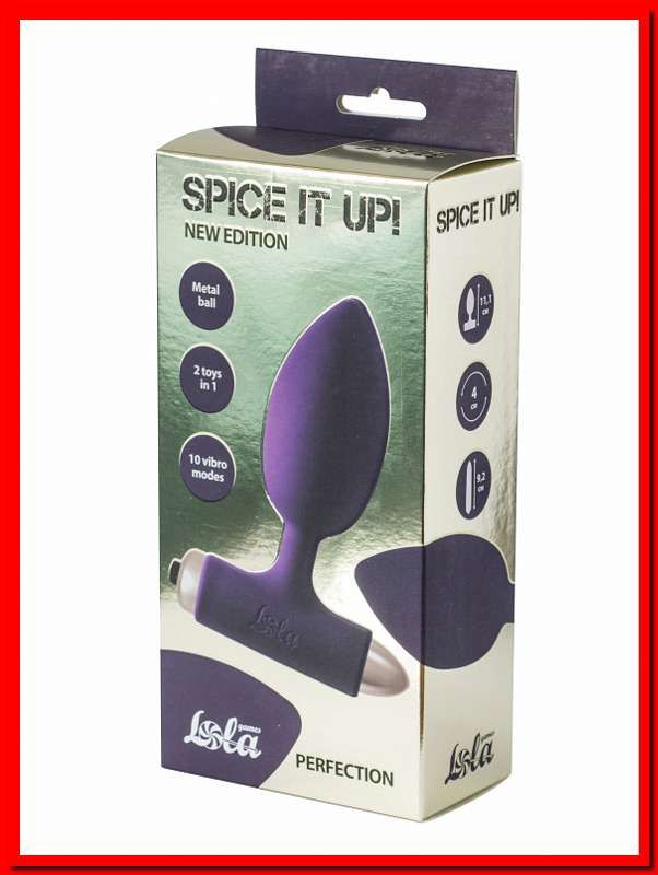 Анальная пробка с вибрацией Spice it up New Edition Perfection Ultraviolet 8014