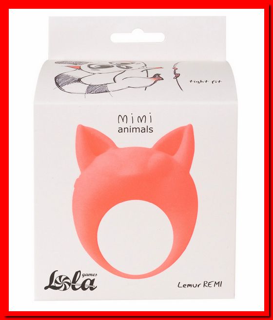 Эрекционное Кольцо Mimi Animals Lemur Remi Orange 7000-25lola