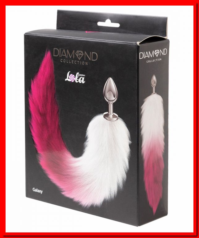 Анальная пробка с хвостом "Diamond Galaxy" Pink 4019-02lola