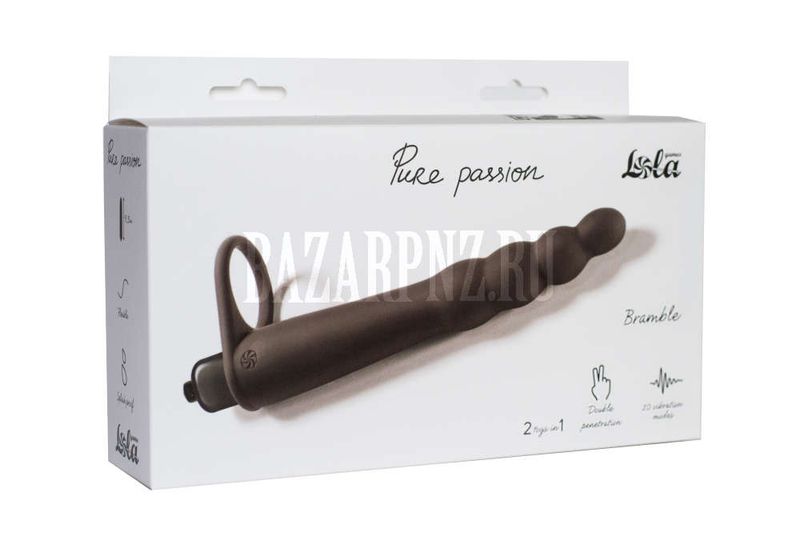 Вибронасадка для двойного проникновения Pure Passion Bramble в ассортименте