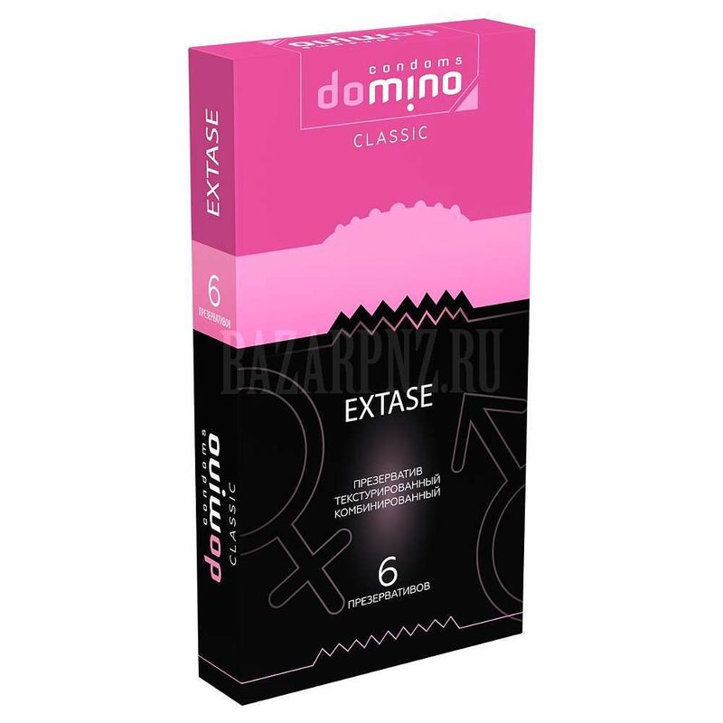 Текстурированные комбинированные презервативы Domino Extase 6 штук