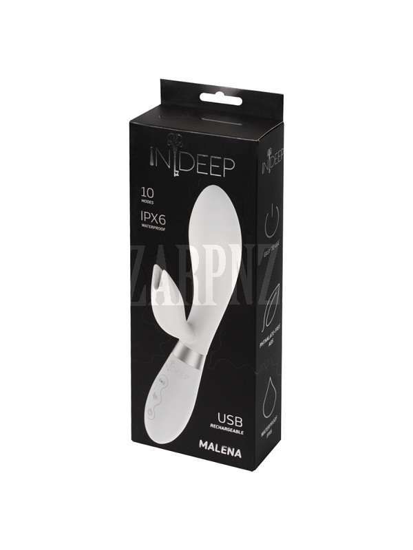 Перезаряжаемый вибратор Indeep Malena White 7701-07indeep