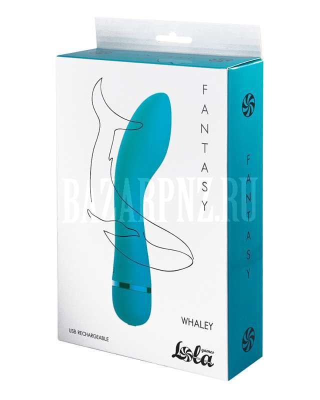 Отличный подарок!-Перезаряжаемый вибратор Fantasy Whaley Blue 7911-03lola