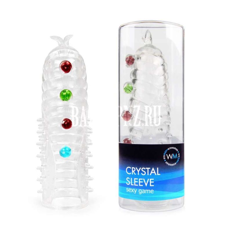 Насадка закрытая Crystal sleeve, L 140 мм D 27 мм арт. EE-10106