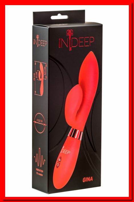 Вибратор Indeep Gina Red Артикул: 7700-01indeep
